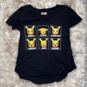 Hollister pikachu loose t-shirt weeekdays